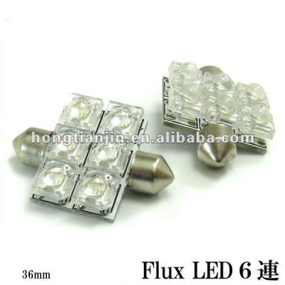 China LED Festoon Light 6FLUX Festoon Led Car Taxi Dome Map Light for sale