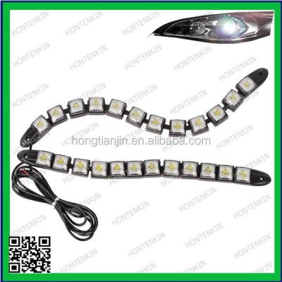 China ABS 12 Led Strip DRL Tape Flexible Lights 12v Ubgrade Headlights Tuning For Car for sale