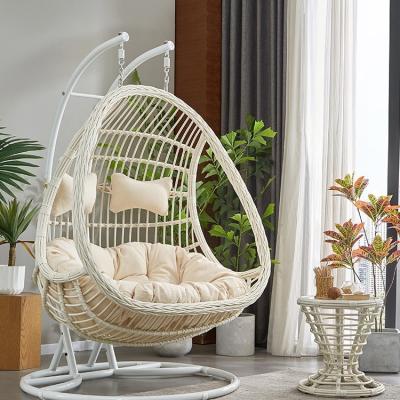 China Modern Practical Outdoor Hanging Outdoor Garden Equipment Chair Patio Egg Rattan Swing Chair for sale