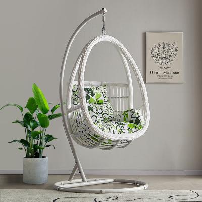 China Modern Creative Patio Hotel Balcony Hotel Outdoor Hanging Rattan Egg Rattan Swing Chair for sale