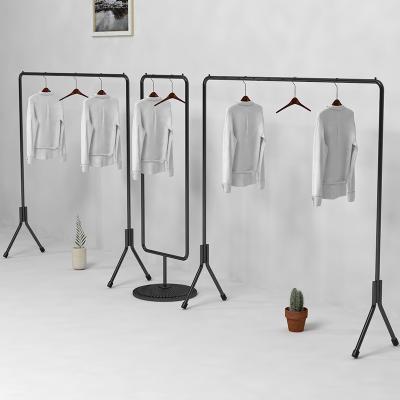 China Wardrobe Display Racks Quality Assurance Commercial Metal Rack Stainless Steel Clothes Garment Display Rack for sale