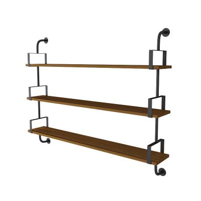 China (Size) OEM Adjustable Rustic Wood Shelves Floating Mount Decoration Furniture Wall Shelf for sale