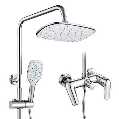 China Without Slide Bar Shower Faucet Set Rainfall OEM Shower Faucet Wall Mount Bath And Shower Faucets for sale