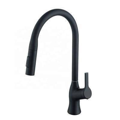 China Brass Metered Brass Kitchen Faucet Black OEM Kitchen Sink Faucet Taps for sale