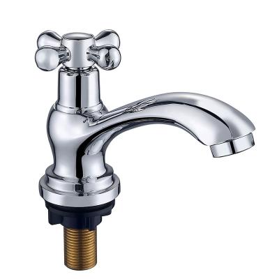 China China Faucets China Factory OEM Basin Faucet Brass Coil Metered Cold Basin Faucet for sale