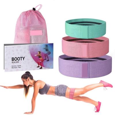 China Elastic No Roll Heavy Duty Fabric Exercise Circle Bands Activate Glutes and Thighs, Lower Body for Gym and Home Use for sale