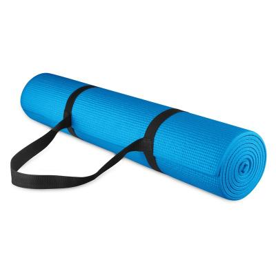 China Premium PVC Anti Slip Deep Non Slip Exercise & Fitness Mat For All Types Of Yoga, Pilates And Floor Workouts for sale