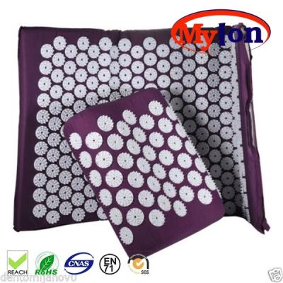 China Spike Acupressure Relaxation Yoga Meditation Protective Acupuncture Chair Cushion Stress Massage Mat Stress Muscle for sale