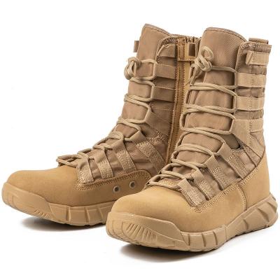 China New Design Anti-slippery New Design High Top Combat Boots Desert Boots Green Lightweight Combat Boots for sale