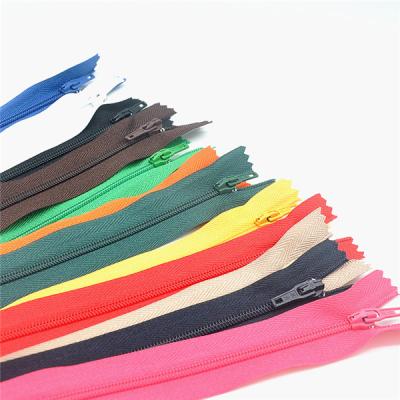 China The eco-friendly nylon zipper of no. Custom 3 Logo Fashion Long Chain For Pants Wallet Nylon Hand Zipper Clothes Pocket Nylon Zipper For Sewing Accessories for sale