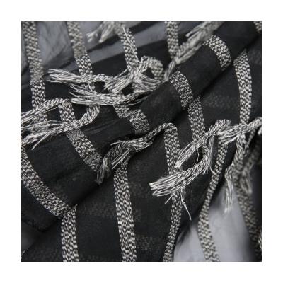 China Good Quality Memory Chiffon 100% Polyester Woven Tassel Fabric for sale