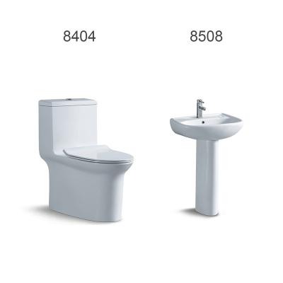 China Minimalist Hotel Luxury Bathroom Accessories Toileting And Hand Wash 8404+8508 for sale