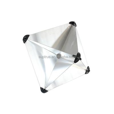 China Safety Aluminum 12 16 18 24 inch Radar Reflector Marine Signals 360 Degree Dihedral Reflector for Life Raft for sale