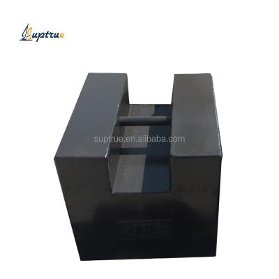 China Rectangular Cast Iron 2000kg Test Weight M1 Calibration Weight 2 Ton Cast Iron Weight for sale