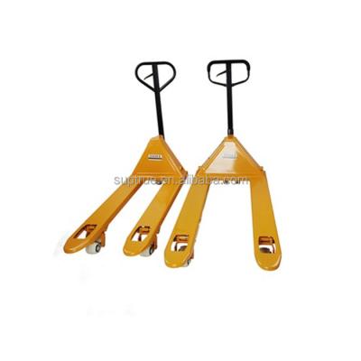 China 3mm.4mm solid steel manual hand pallet truck with spare parts for sale