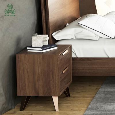 China Durable MUMU Modern Narrow End Table Set Wood Drawer And Shelf Decor Bedroom Furniture Storage Nightstand For Bedroom for sale