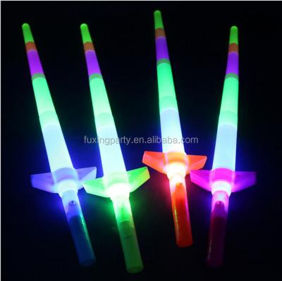 China The party led flashing creative led telescopic swords, toy light plastic swords, children's toys, gifts Christmas tory for sale