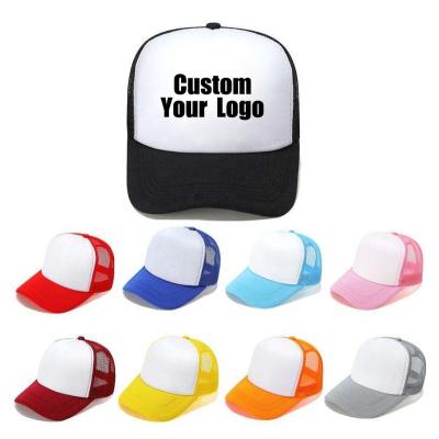 China breathable & Waterproof Sports Hats Wholesale Customized Baseball Golf Hats Embroidery 5 Panel Mesh Trucker Cap for sale