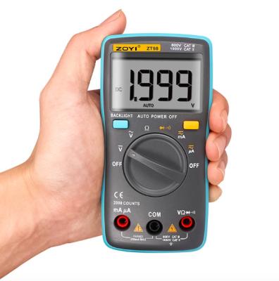 China ZT98 True Auto Power Off RMS Pocket Digital Multimeter Smart Palm-size Digital Multimeter. for sale