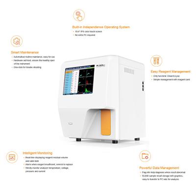 China China 3 Piece Fully Automatic Veterinary Hematology Blood Cell Analyzer Veterinary Analyzer YD-H302VET for sale