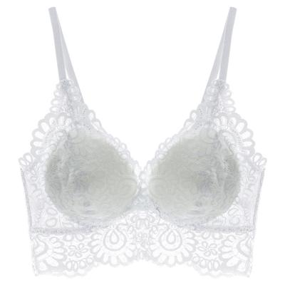 China One Piece Antibacterial Warm Breathable Lace Style Seamless Wireless Padded Bra For Women for sale