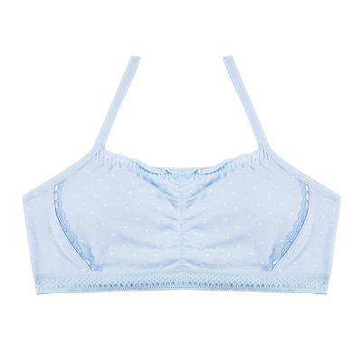 China Antibacterial Kids Bra Tops Soft Cute Teenage Cotton With Removable Protection Kids Bra for sale