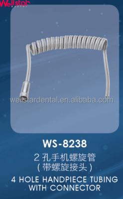 China Dental Hot Sale 2/4 Hole Dental Handpiece /flesh Unit Spiral Tube With Connector for sale