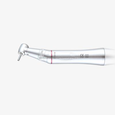 China Hot sale aluminum dental handpiece inner canal fiber optic push button against angle handpiece 1:5 speed increase for sale