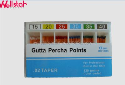 China CE DENTAL PROFESSIONAL approve gutta percha points for dental use for sale