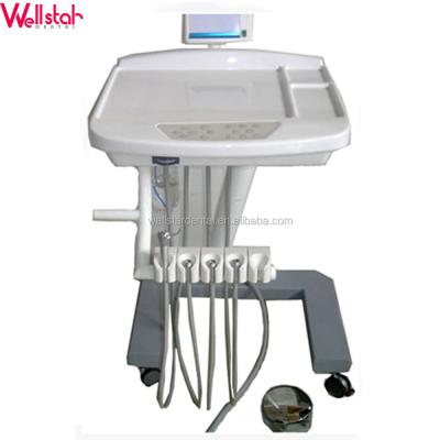 China Mobile Stainless Steel Dental Unit With Panoramic X-Ray Viewer Hot Selling for sale