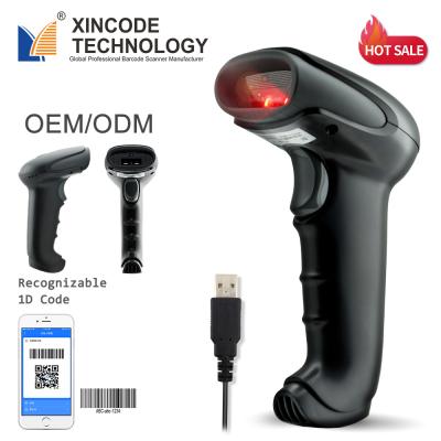 China ABS+TPE+PC High Scan Speed ​​Handheld CCD Wired Book Barcode Scanner for Retail and Chain Store and Supermarket X-9700A for sale