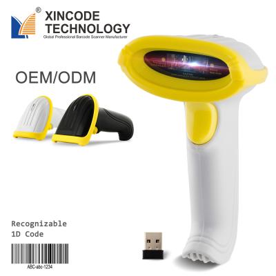 China ABS+PVC+PC Xincode 2.4G 1D 32bit Android Barcode Wireless USB Handheld Scanner for sale