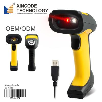 China ABS Xincode Warehouse 1D Handheld Industrial Barcode Laser Scanner for sale