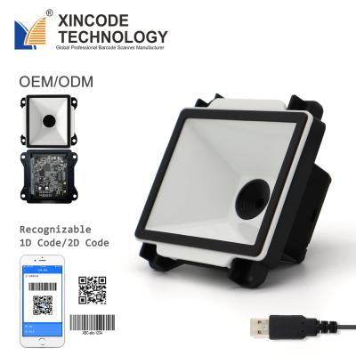 China ABS Xincode Barcode Scanner 2D USB Module 2D Auto Scan Port Embedded QR Fixed Mount Barcode Scanner Module for sale