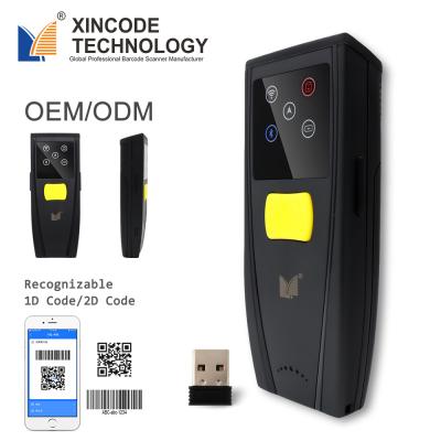 China For Xincode Warehouse/Library/Supermarket Logistics Mini Pocket 1D CCD Blue-tooth High Speed ​​Wireless Barcode Scanner for sale