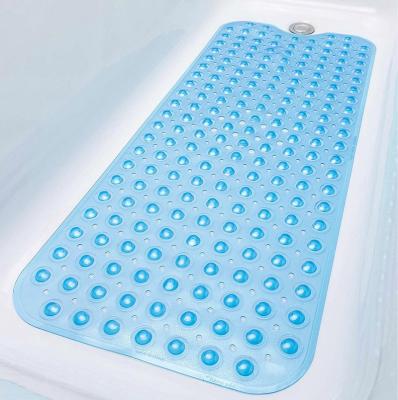 China 40x16 Inch Stocked Non Slip With Suction Cups, Machine Washable Bathroom Tub Shower Mat for sale