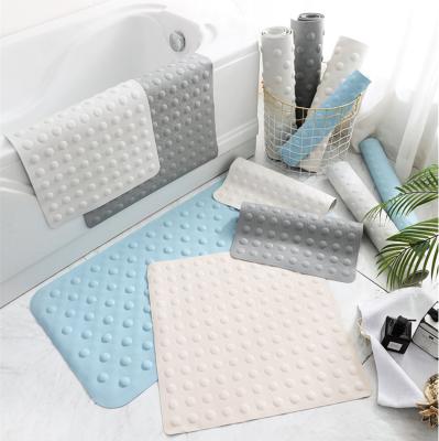 China Soft and Comfortable Stocked, Machine Washable Rubber Bath Mat Kids Shower Mats with Suction Cups for sale