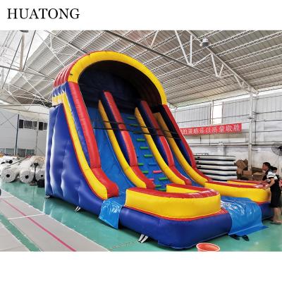 China 0.48 | Plato Children Outdoor Indoor Double Swimming Pool Waterslide Inflatable Water Slide 0.9 Mm PVC Tarpaulin for sale