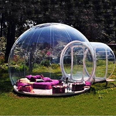 China Outdoor Easy Carried Transparent Clear Inflatable Plastic Bubble Camping Tent Diameter 3m for sale