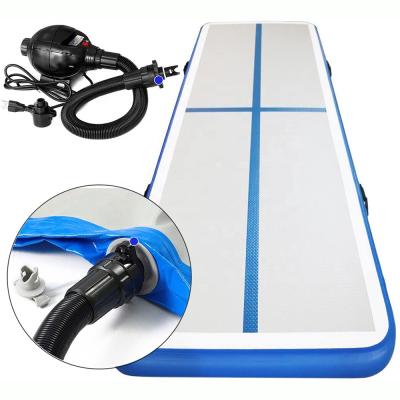 China 1.2mm PVC Tarpaulin+DWF 12m Drop Stitch Air Track Air Tumble Track Air Tumble Mat Gym Inflatable Gymnastics for sale