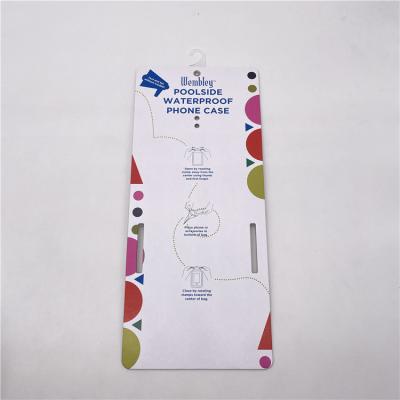 China Custom Made Thickened Viable Gray Board Paper Clothing Tag Folding Hanging Card With Plastic Hook for sale