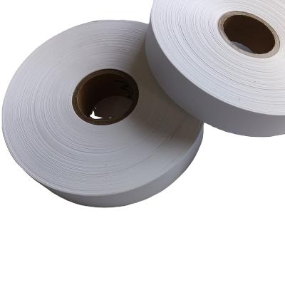 China Viable wholesale labels tape nylon taffeta label fabric roll nylon ribbon manufacturers for thermal transfer printer for sale