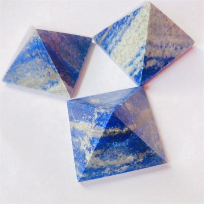 China DONGHAI Natural Gemstone Polished Crystal Pyramid Energy Lapis Lazuli Pyramid Stone for Chakra for sale