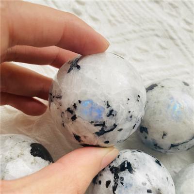 China Wholesale Healing Stones from DONGHAI Crystal Sphere Decor Rainbow Moonstone Crystal Home Decor Crystal Set for sale