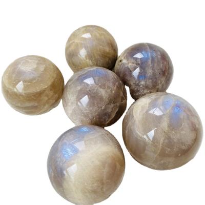 China DONGHAI Mass Production Sunstone Wholesale High Quality Blue Sphere Moonstone Pillar for sale