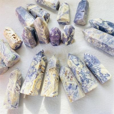 China DONGHAI New Product Natural Stone Points Purple Violet Crystal Points for Fengshui Decoration for sale