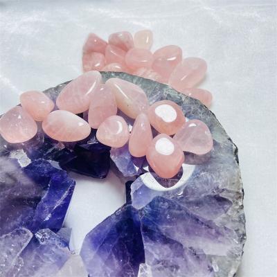 China China wholesale natural volume tumbled healing crystals rose quartz tumbled gemstone pink crystal macadamia for sale