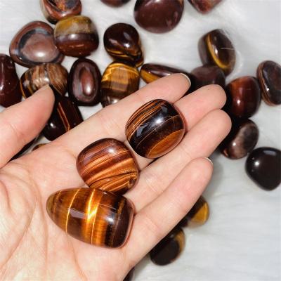 China China Wholesale Natural Red Crystals Tiger Eye Tumbled Stone Healing Gravel For Decoration for sale