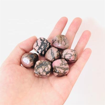 China China Natural Crystals Wholesale Bulk Crystal Crafts Rhodonite Tumbled Stone Rhodonite Cube for sale