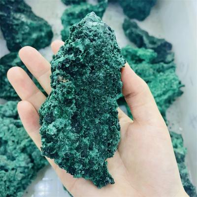 China China Wholesale Cheap Price Natural Malachite Healing Cluster Crystal Rough Stone For Home Decoration for sale